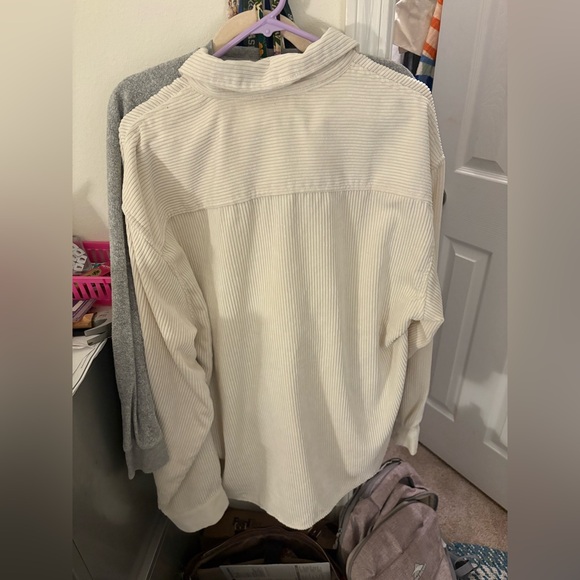 Forever 21 Off-White Corduroy Shirt - Picture 2 of 4